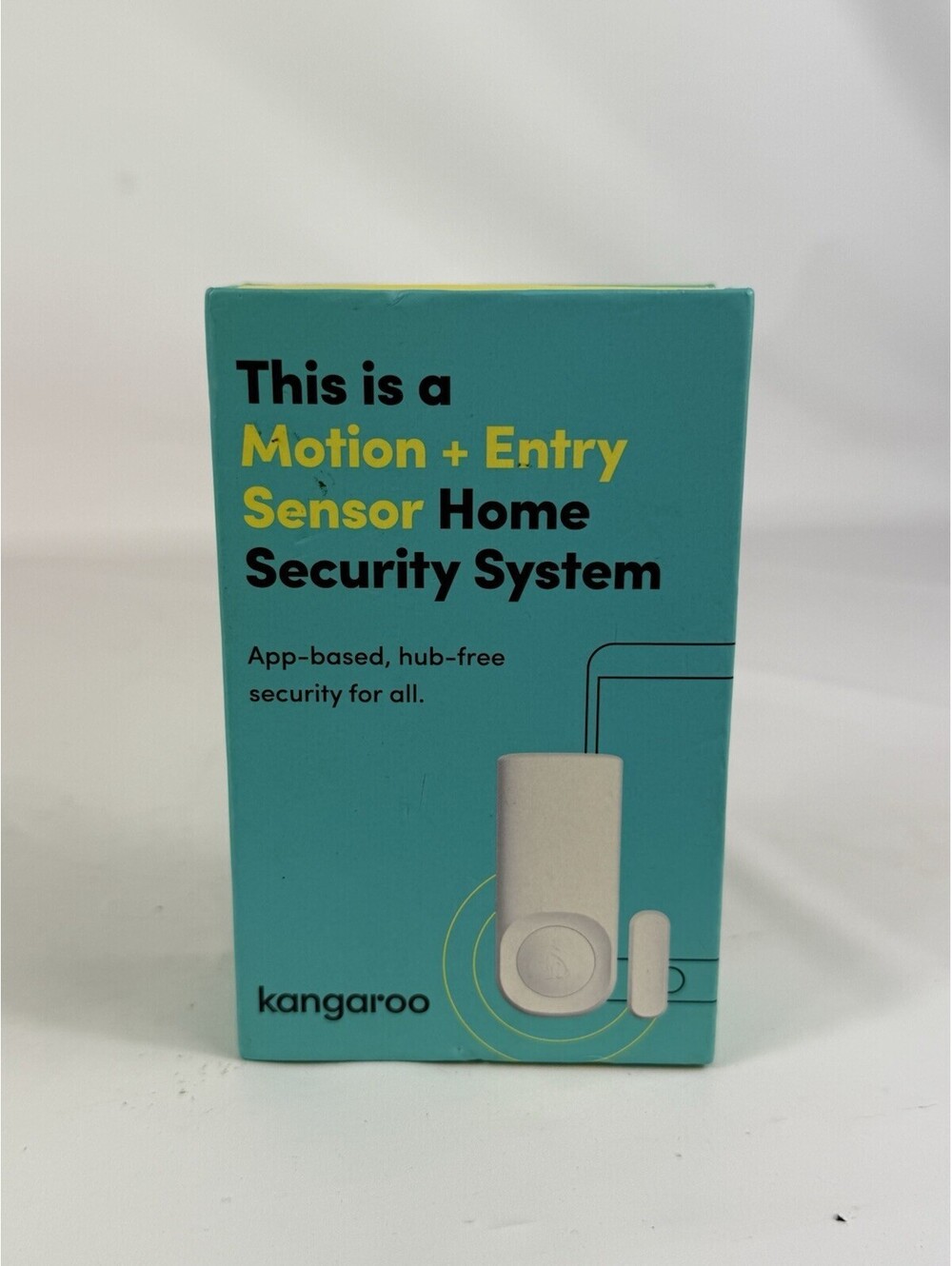 Kangaroo Indoor Motion & Entry Sensor White Door Window Security IOS/Android